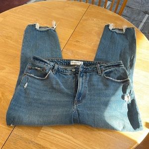 Abercrombie & Fitch curve love, The Mom High Rise jeans